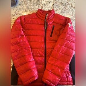 Red Quality GUESS Puffer
Size:L